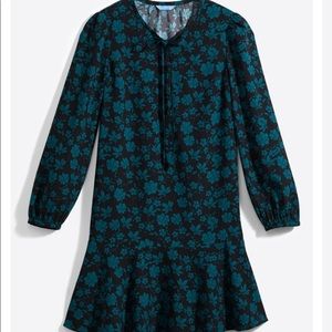 Draper James Shift Dress Emerald Magnolia Small